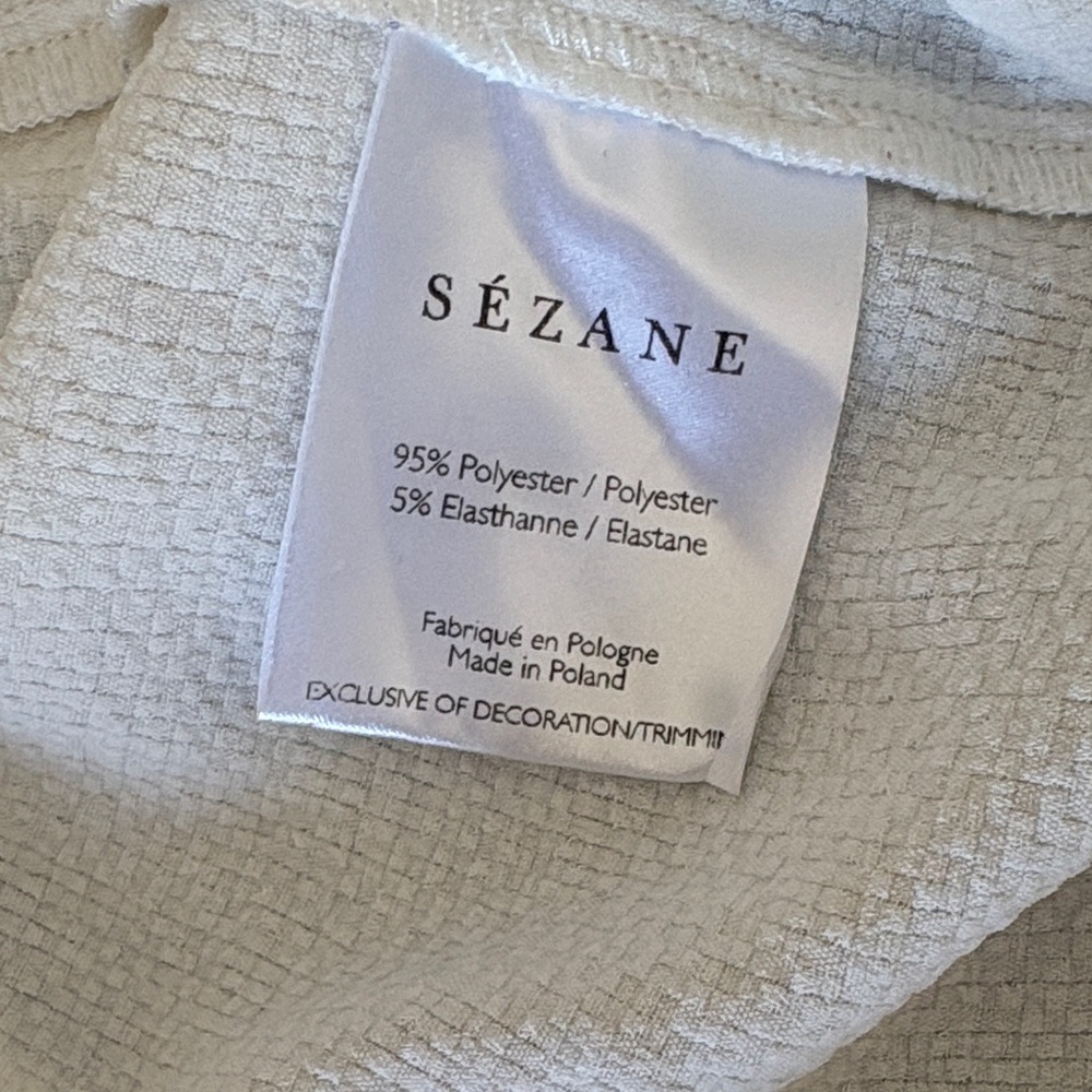 Sezane Cream Ruffle Blouse - Picture 3 of 6